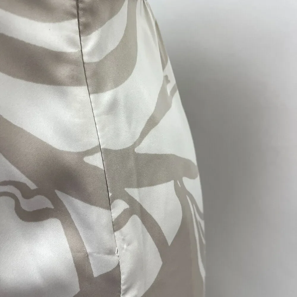 H & M Women's Dress Size‎ 6 Beige White Floral Sleeveless